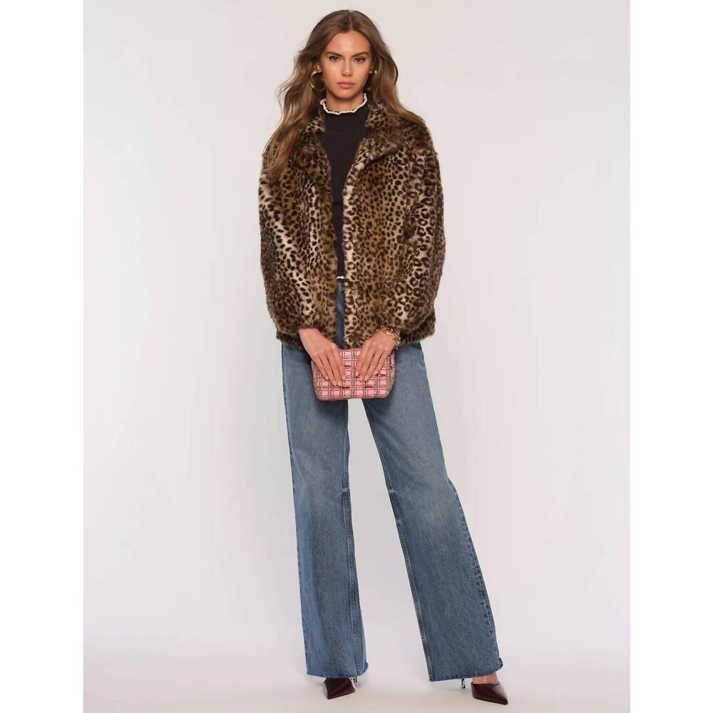 NEW HEARTLOOM shireen bonded jacket in leopard